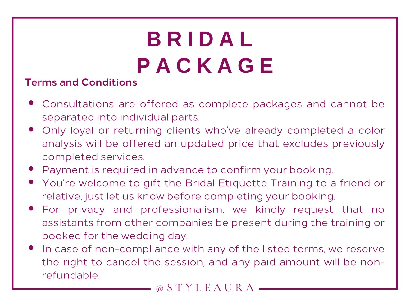 Standard Package الباقة الأساسية